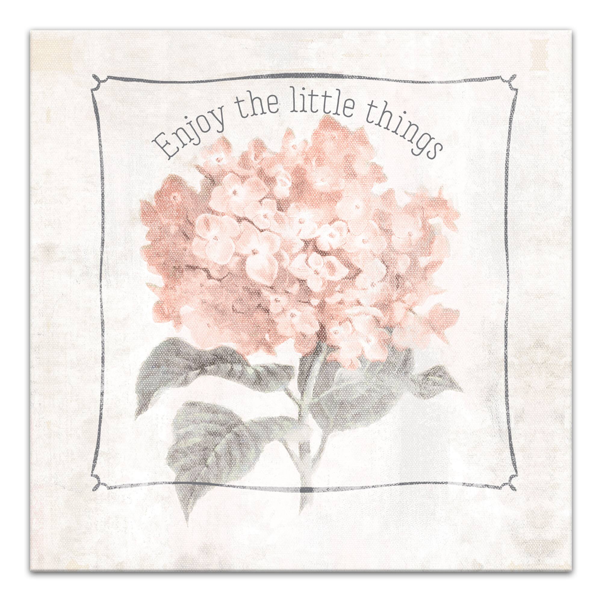 Enjoy The Little Things 16" x 16" Canvas Wall Art